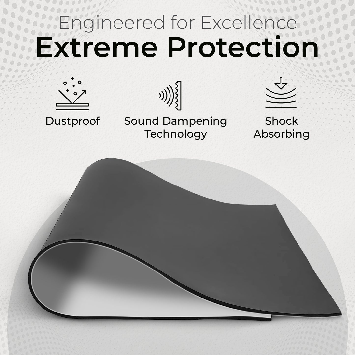 1/32" Black Silicone Sheet with PSA Adhesive, 60A Durometer Rubber Mat, Gasket Material with -80 to 450°F Temperature Resistance, Rubber Sheet 350% Elongation, Made in the USA