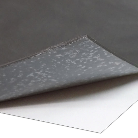 1/32" Black Silicone Sheet with PSA Adhesive, 60A Durometer Rubber Mat, Gasket Material with -80 to 450°F Temperature Resistance, Rubber Sheet 350% Elongation, Made in the USA