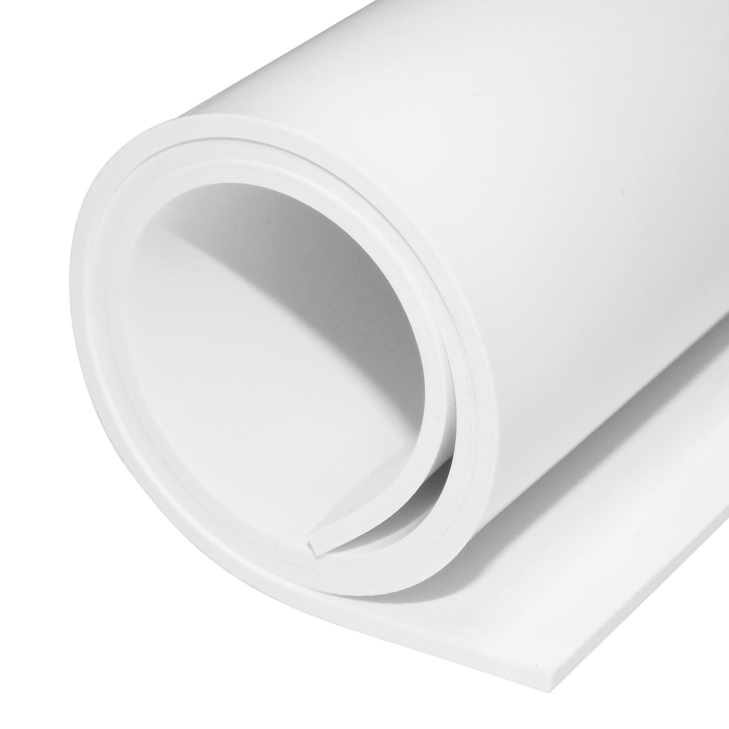 1/16" White Silicone Sheet, 60A Durometer Silicone Mat, Rubber Mat with -80 to 450°F Temperature Resistance, Silicone Placemat with 400% Elongation, Made in the USA, Food-Grade Materials