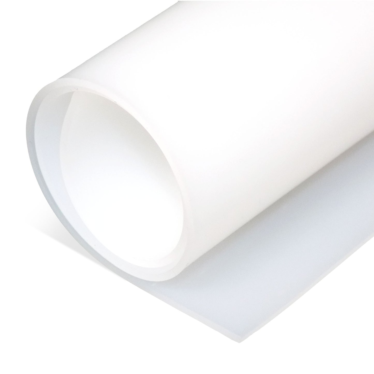 1/16" Translucent Silicone Sheet, 50A Durometer Rubber Sheet, Semi Clear Silicone, -80 to 450°F Temperature Resistance, Food-Grade Silicone Placemat, 450% Elongation, Made in the USA