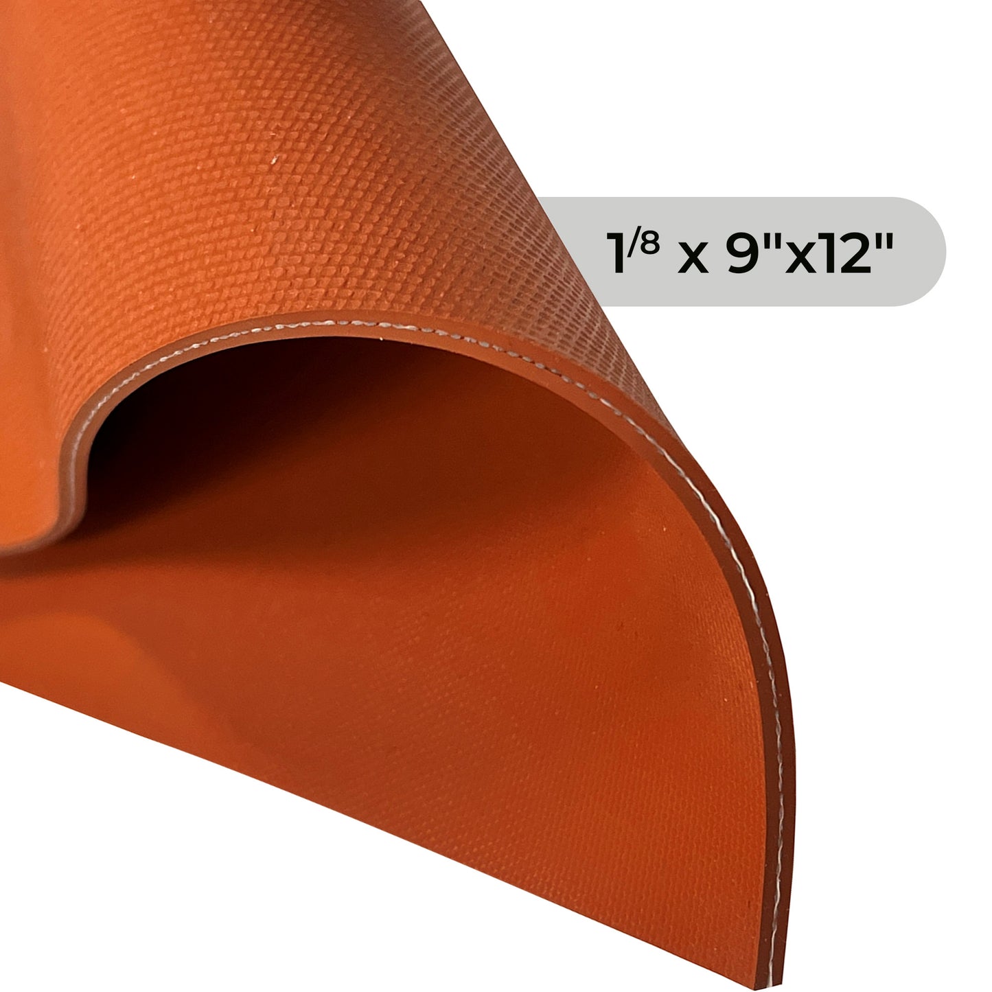1/8" Red Fiber Reinforced Silicone Sheet, 70A Durometer Silicone Mat, Rubber Sheet with 500°F Temperature Resistance, 1300 PSI Tensile Strength Rubber Mat, Made in the USA