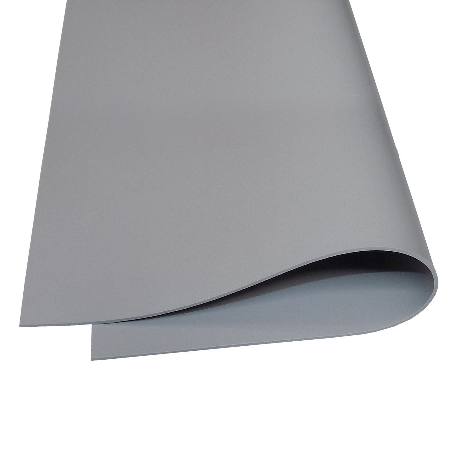 1/16" Grey Commercial Grade Silicone Sheet, 60A Durometer Silicone Mat, Rubber Mat with -80 to 450°F Temperature Resistance, Rubber Sheet with 350% Elongation, Made in the USA