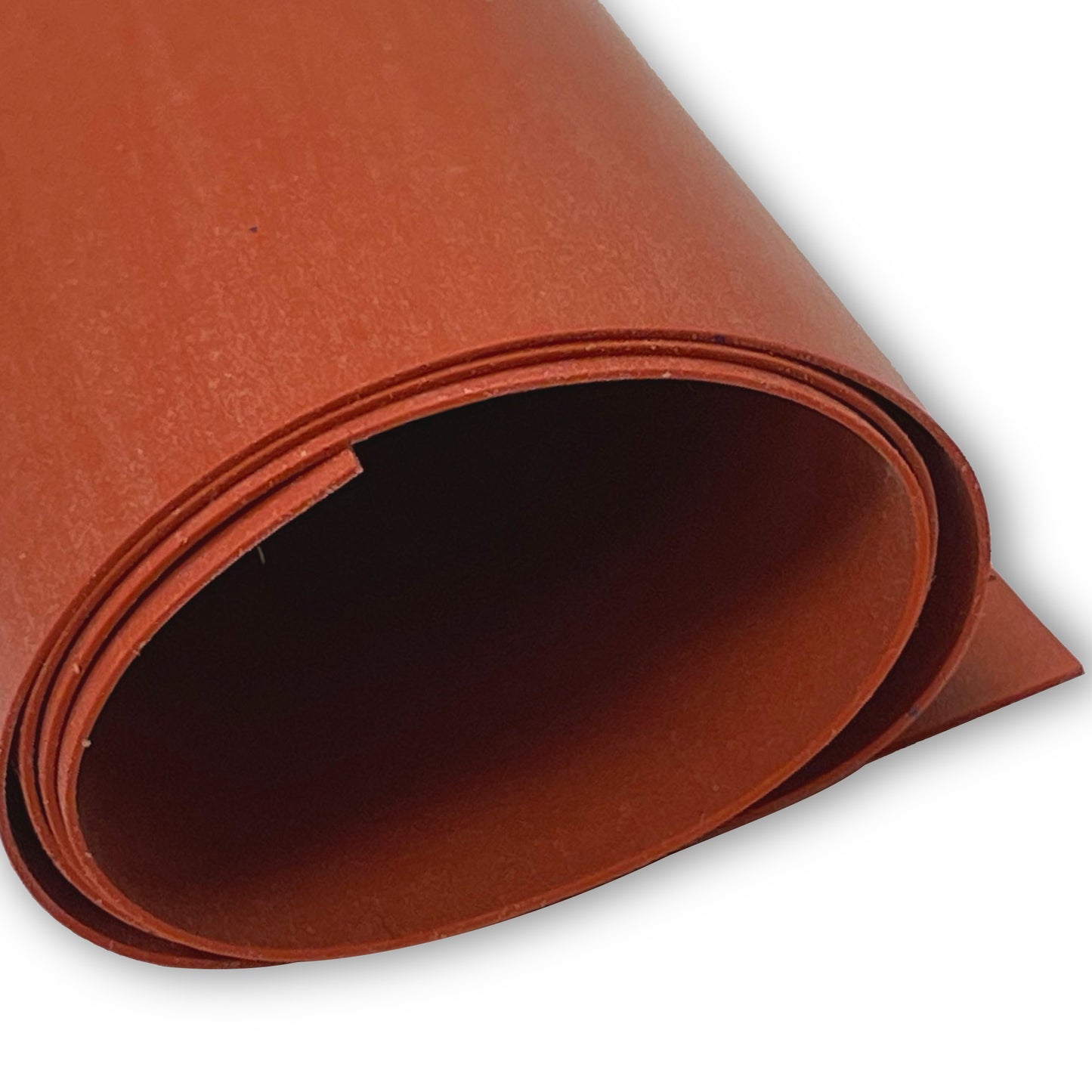 1/64" Red Commercial Grade Silicone Sheet, 60A Durometer Silicone Mat, -80 to 450°F Temperature Resistant Rubber Mat, Rubber Sheet with 350% Elongation, Made in the USA