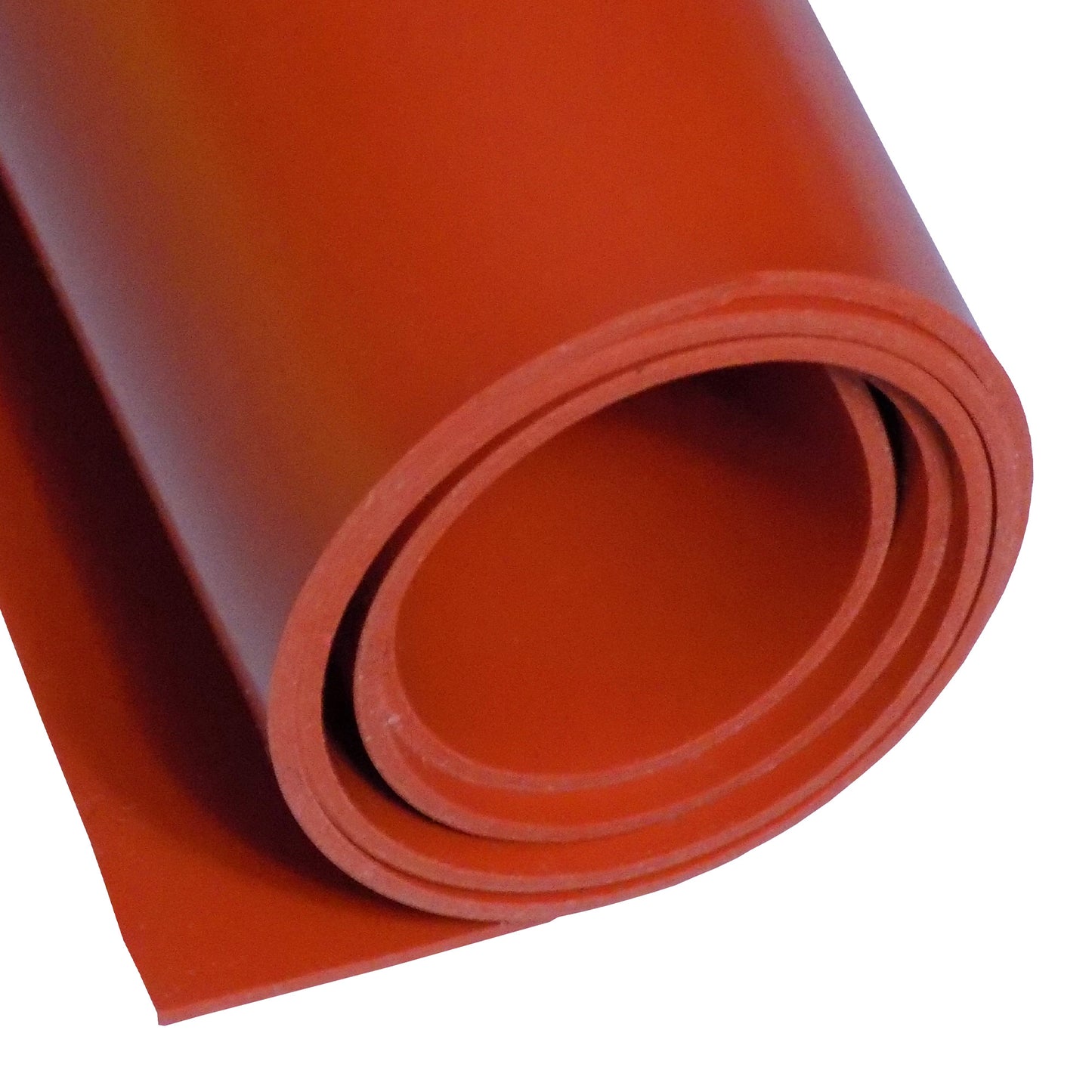1/32" Red Commercial Grade Silicone Sheet, 60A Durometer Silicone Mat, -80 to 450°F Temperature Resistant Rubber Mat, Rubber Sheet with 350% Elongation, Made in the USA