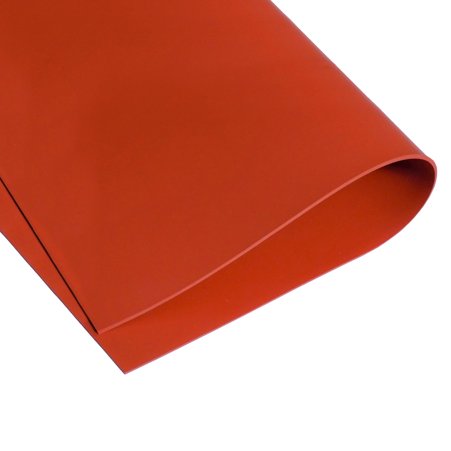 1/16" Red Commercial Grade Silicone Sheet, 60A Durometer Silicone Mat, Rubber Mat with -80 to 450°F Temperature Resistance, Rubber Sheet with 350% Elongation, Made in the USA