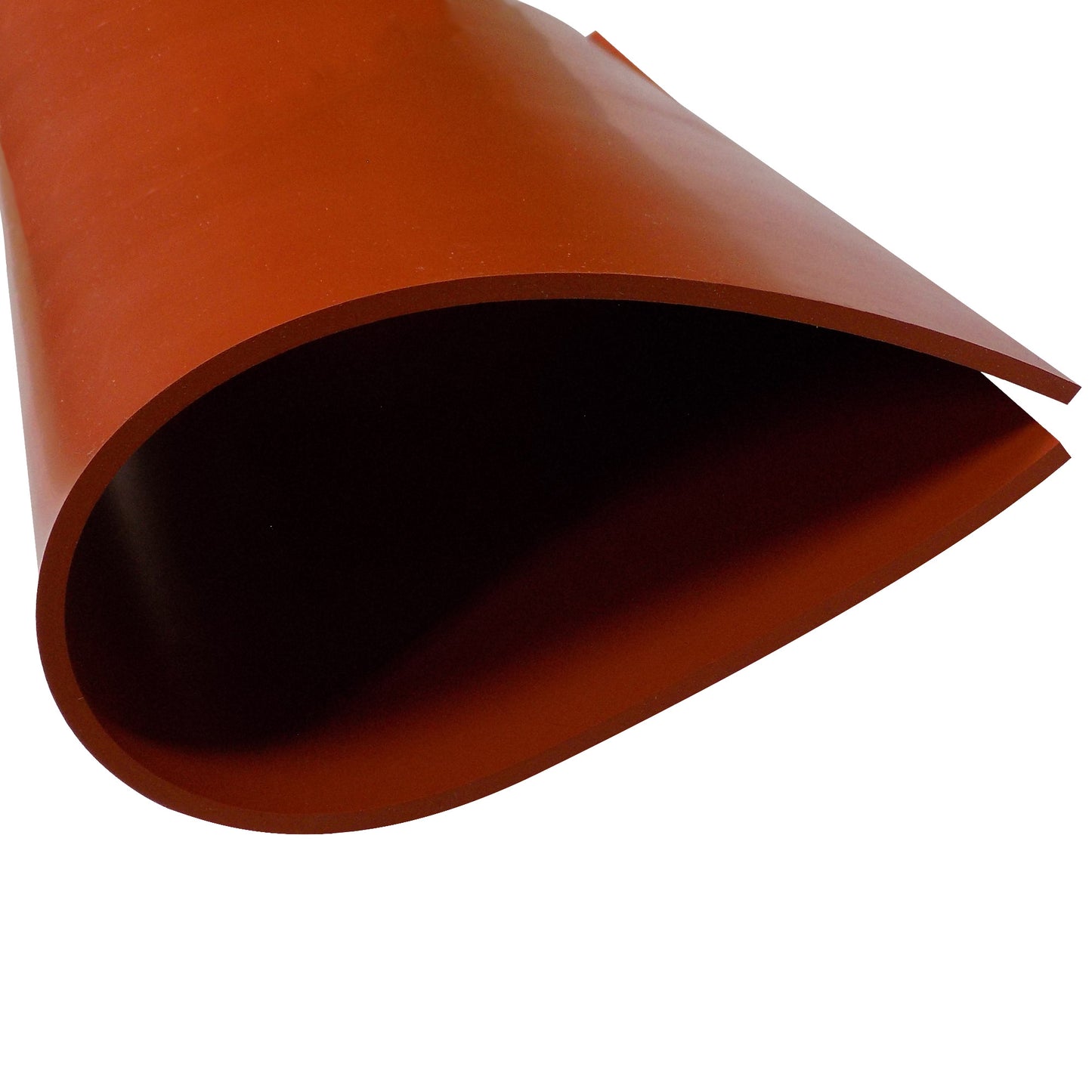 1/8" Red Commercial Grade Silicone Sheet, 60A Durometer Silicone Mat, -80 to 450°F Temperature Resistant Rubber Mat, Rubber Sheet with 350% Elongation, Made in the USA