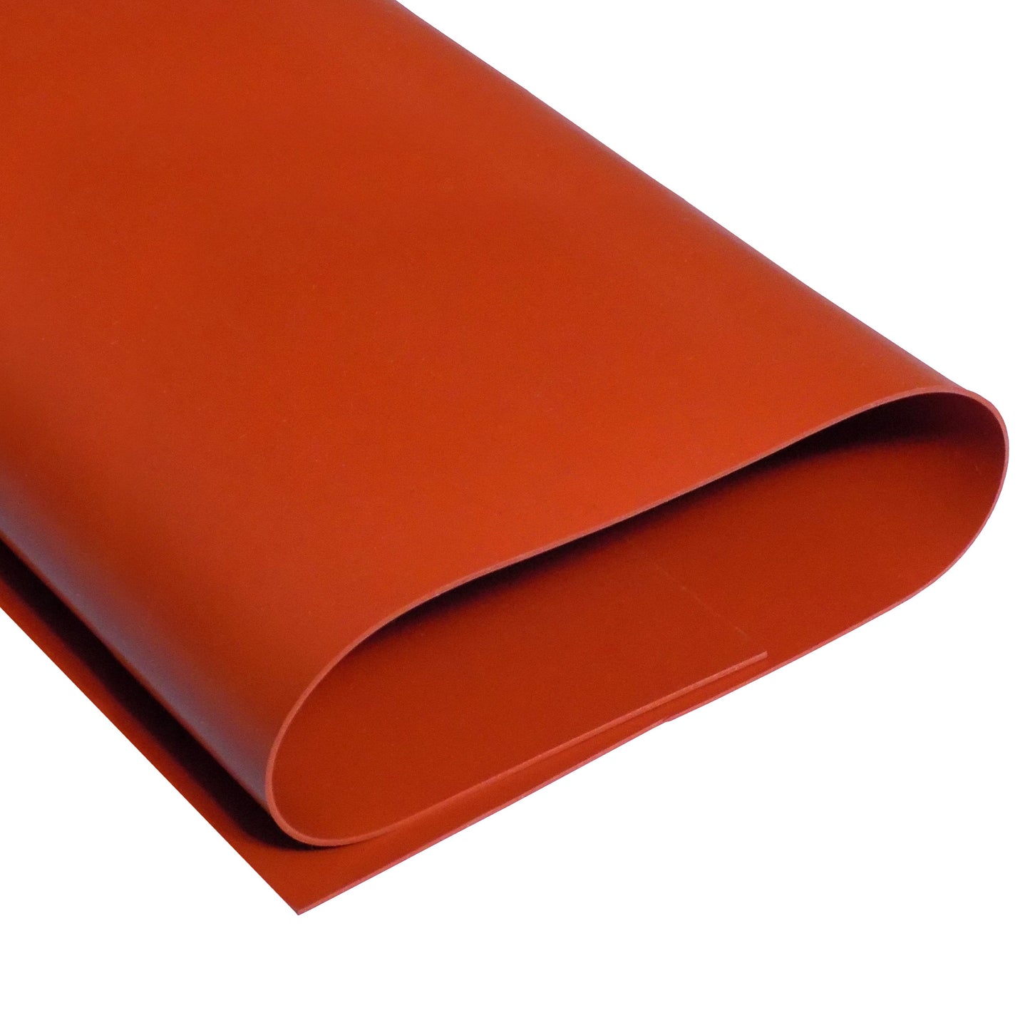 1/32" Red Commercial Grade Silicone Sheet, 60A Durometer Silicone Mat, -80 to 450°F Temperature Resistant Rubber Mat, Rubber Sheet with 350% Elongation, Made in the USA