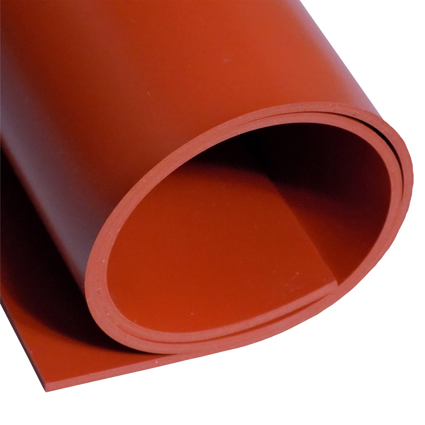 1/16" Red Commercial Grade Silicone Sheet, 60A Durometer Silicone Mat, Rubber Mat with -80 to 450°F Temperature Resistance, Rubber Sheet with 350% Elongation, Made in the USA