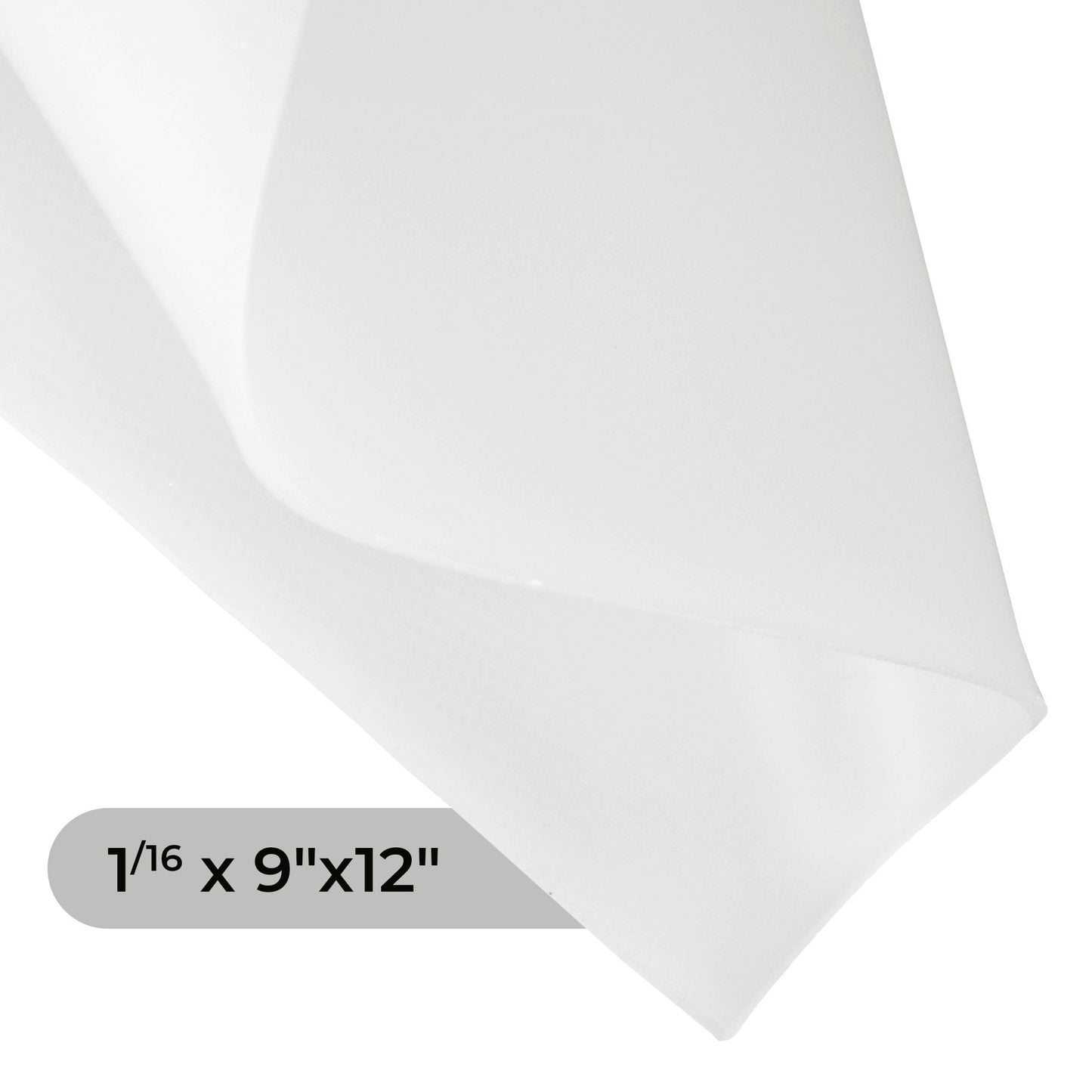 1/16" Translucent Silicone Sheet, 50A Durometer Rubber Sheet, Semi Clear Silicone, -80 to 450°F Temperature Resistance, Food-Grade Silicone Placemat, 450% Elongation, Made in the USA