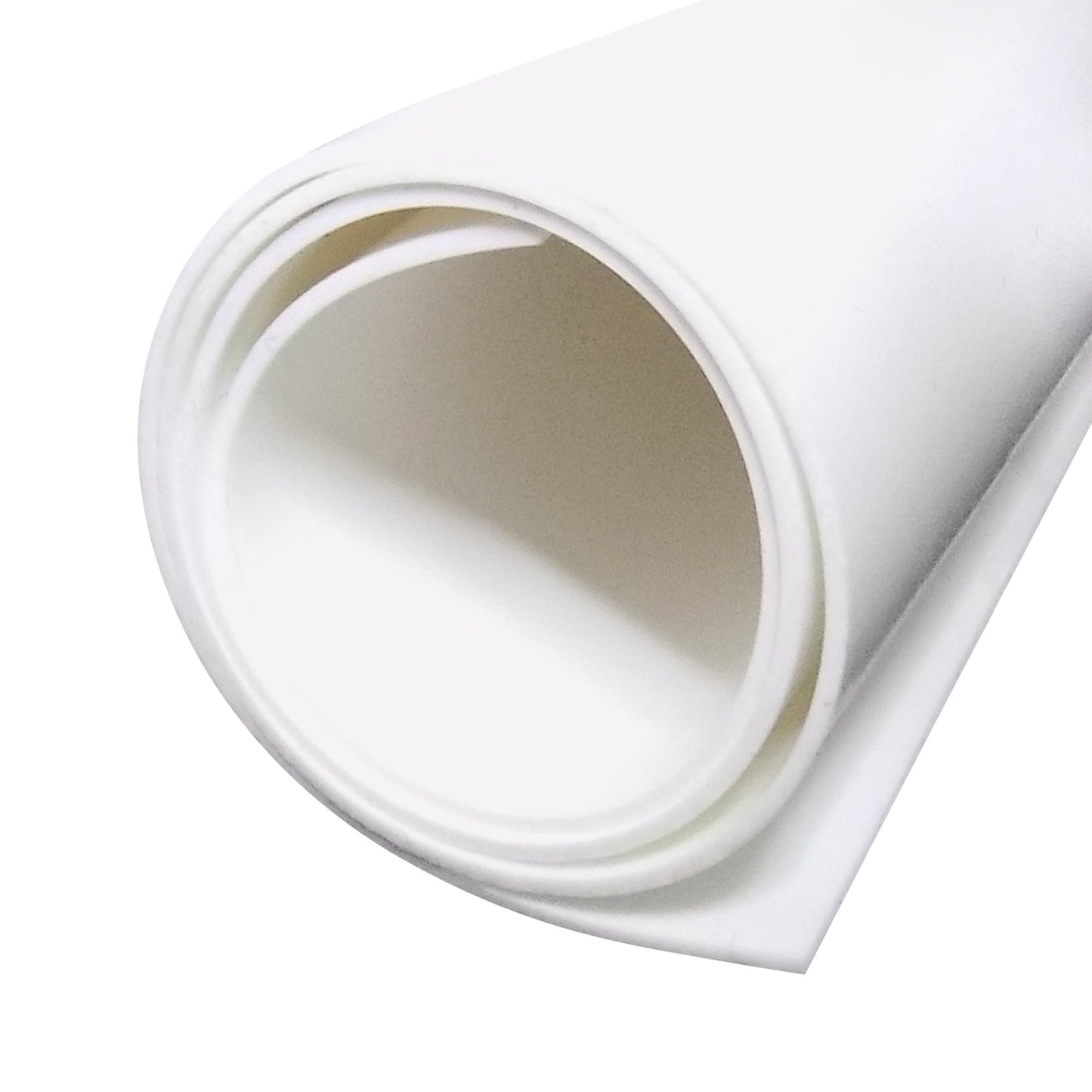 1/32" White Silicone Sheet, 60A Durometer Silicone Mat, Rubber Mat with -80 to 450°F Temperature Resistance, Silicone Placemat with 400% Elongation, Made in the USA, Food-Grade Materials